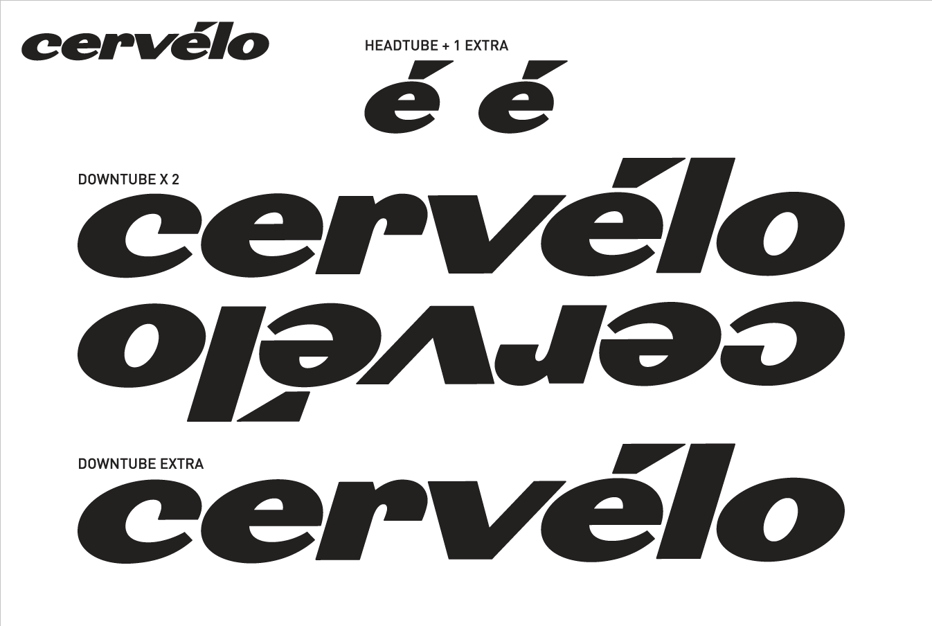 MY25 CERVELO FRAME DECALS